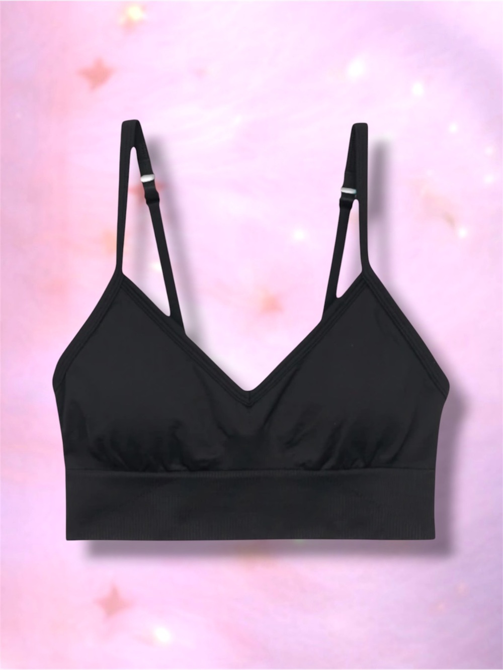 🆕💕Lululemon Black V-Neckline Adjustable Convertible-Strap Bra • Size 8 • NWOT